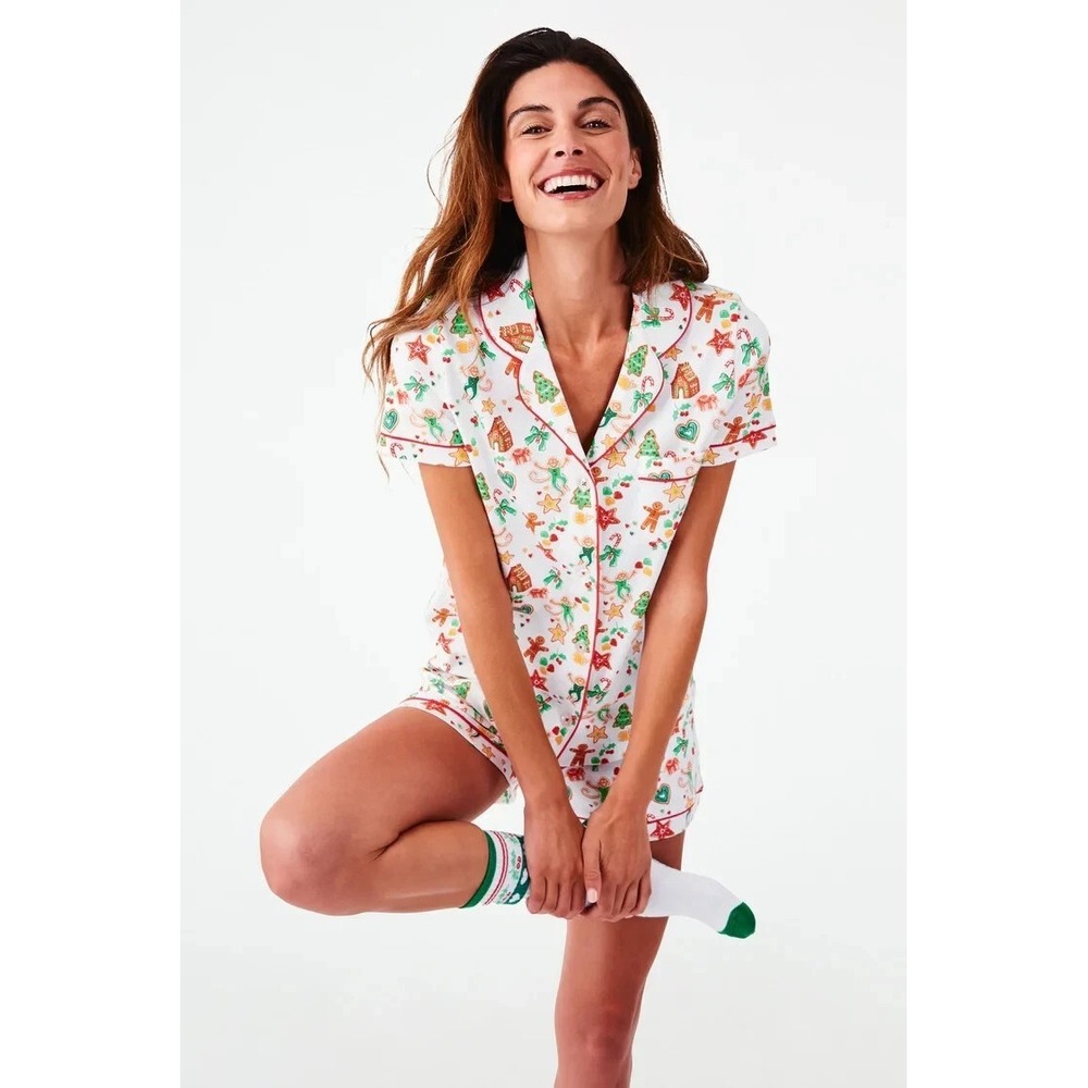 Roller Rabbit Pajama‎ Set Gingerbread Party